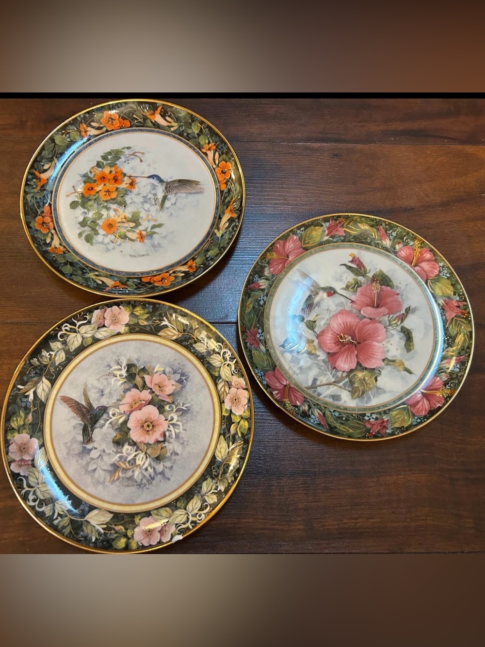 Set of decorative plates made for the Franklin mint heirloom recommendation